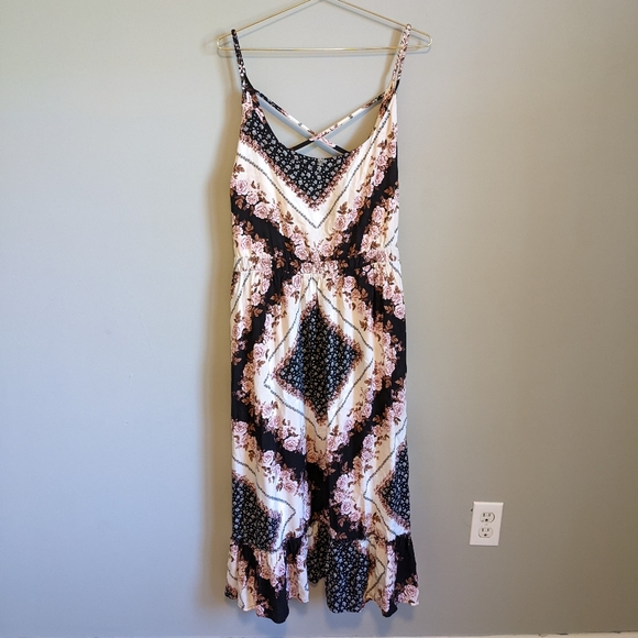 torrid Dresses & Skirts - Torrid Printed Braided Straps Midi Dress, size 3x